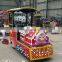 Funfair park attractive mini electric trackless train for sale