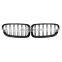 Pair Car Front Kidney Grill Grilles Gloss Black for BMW F10 F18 F11 M5 2010 2011 2012 2013 2014 2015 2016 Racing Grills