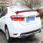 Rear Diffuser Exhaust Tip Rear Bumper Lip For Toyota Corolla 2014-2018
