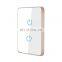 Mirror wall touch dual control switch ZigBee US standard L+N wire timing remote control champagne frame white smart switch panel