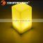 recharging colorful battery operated square led table lamp for bar