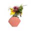 beautiful nordic style wide mouth pastel pink sea shells seashell shape ceramic porcelain flower vases for home decor