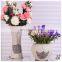 chinese white pottery ceramic decoration vase for home decor