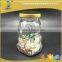 250ml clear bear shape glass candy jar