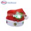 Christmas Decoration LED Flashing Knit Santa Claus Hat for Kids