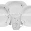 unbreakable square shape dinner plate set with cheap price porcelain square shape dinner set with decal