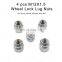 617 Reassuring Material 4 Pcs M12x1.5 Alloy Steel Chrome Lock Lug Wheel Nuts