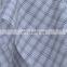 Functional Fabric Cotton Blending Yarn Dyed Blue Check For Tops