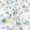 Cartoon Cat Triangle print children's bed skin friendly cotton twill fabric bed sheet fabric