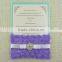Professional New Rose Lace Element OEM Banquet Invitation Card