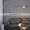 Modern Marble Base LED Floor Light Arc Shaped Standing Floor Lamp For Living Room Interior Decoration