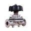 Stainless Steel Sanitary Straight Welded Biopharmaceutical Diaphragm Valve