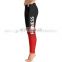 OEM Supply Worldwide Custom Logo GYM Fitness workout leggings for women Printing and embroidery patch work