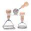 Ravioli Stamp Maker Cutter with Roller Wheel Set, Wooden Handle and Fluted Edge, Pasta Press Kitchen Attachment