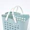 Household bath storage Hotel bathroom use plastic basket with handle Kitchen snack storage box