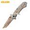 3D printed non-slip jungle survival knife high hardness outdoor folding knife new pocket knife