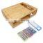 Bamboo Cutting Board with Drawers 3 Food Storage with Air-Tight Lid