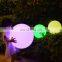 Waterproof Solar Rotatable Outdoor Glass Crystal Solar Garden Camping Hanging LED Round Ball Lights with Hanging Hook Lamp Bulb