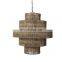 Collection Jute Lampshade Rustic 100% nature straw Pendant Light Decor Home Vietnam Supplier