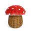 Hot Sale Mushroom Rattan Storage Basket With Lid Decorative Bin Decor Hand Woven Shelf Organizer Cute Handmade Handcrafted Gift