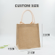 Custom Available Eco Friendly Reusable Muslin Personalized Laminated Linen Tote bag