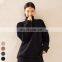 Custom Warm Pullover Windproof Waterproof Shoulder Drop Long Sleeve Loose Sweatshirts Women Stand Collar Drawstring Sweatshirt