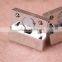 Wholesale metal wide magnetic clasps gold silver plated copper leather bracelet jewelry findings