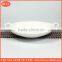 Ceramic Pan Good Sales Porcelain Round Shape Large Soup Bowl With Handles, Ceramic Big Size Soup Bowl Tableware Kitchen