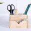 Office Stationery Wood Pen Holder desk organizer Custom Wood Desk Organizer