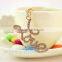 Creative Rhinestone Letter LOVE Sex Key chain charm Bag Keyring Lover Jewelry
