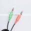 Wholesale factory free sample cheap headphone with detachable speaker for computer game 3.5mm headphone jack