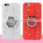 Best Real Beaded Watch Kickstand Phone Case with Diamond TPU Back Cover for Iphone6 6plus and for Samsung