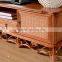 2015 High Quality Indoor Vintage Cane low TV unit Furniture for TV room