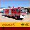 Firefighting truck with water tank-- Live-salvation fire vehicle in dangerous circumstance