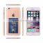 Card Holder Transparent Clear Silicone Slim Gel TPU Case and Screen Protector for iPhone 5 SE