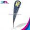 advertise teardrop shape display flag banner with base