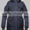 Hooded water resistant winter down jacket women padding parkas with belt