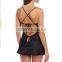 Women's Plus-Size silk Chemise with Robe