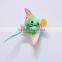 5 inch Glitter Surface Butterfish eat Dollars Little Fish 3d Plastic Fridge Magnet