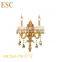 French crystal copper chandelier