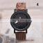 Creative Fashion Wooden Wristwatch Leahter Strap Quartz Analog Watches Movement Men Women Wood Watch Clock