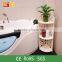 Bathroom accessory wood corner shelf design