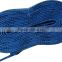 Custom hot selling polyester falt waxed non-waxed hocky shoelaces