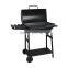 Frosted Classic Black Color Outdoor Smoker Barbecue Grill with BBQ Tables