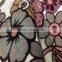 china wholesale flock velvet with printed and shiny flock metallic