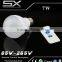 Intelligent control emergency led bulb 7w smd 2835 plastic AC160-240V battery powered led lights