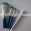 travel 5 piece synthetic hair cosmetic makeup brush set