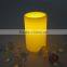 different height plastic led candles set with flickering