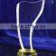 Custom design blank crystal trophy award