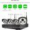 Vitevison surveillance camera system with 1.3mp 1mp wifi camera H.264 4ch wireless NVR Kit